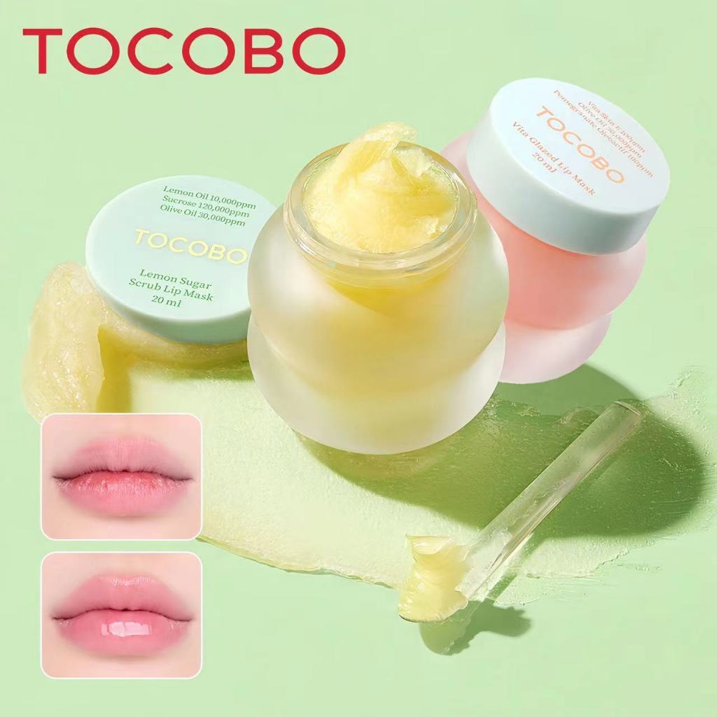 TOCOBO Vita Glazed Lip Mask 20ml / TOCOBO Lemon Sugar Scrub Lip Mask 20ml