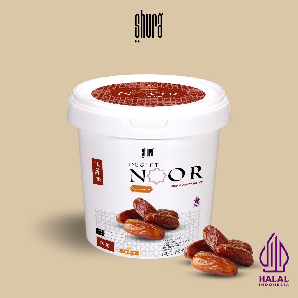 

Shura Kurma Tunisia Deglet Noor Ember 700 g Premium Original High