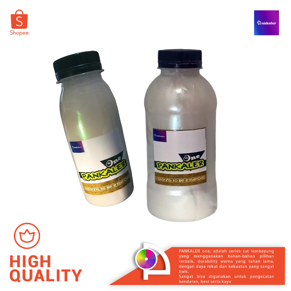 Pankaler Cat Lembayung Hijau 200ml Mutiara Pearl Green NC Botol 100ml Motor Mobil Car Paint Color