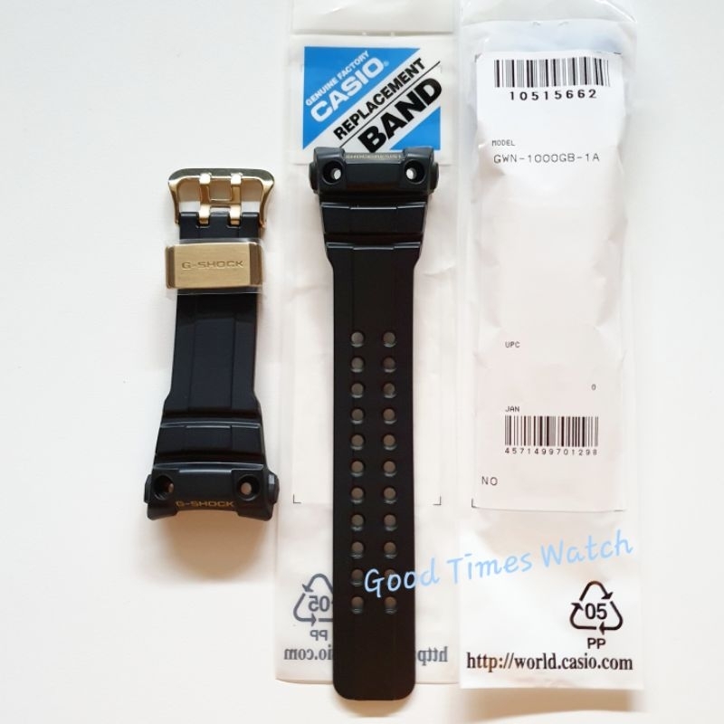 STRAP G-SHOCK GWN-1000GB-1A GWN 1000GB GWN 1000 CASIO ORIGINAL