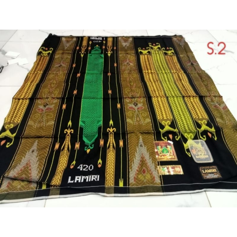 *Sarung tenun Sisir 90**Mutif MPM**Bahan Semi Sutra/ kwalitas full sutra*
*Songket full/ Benang Rapa