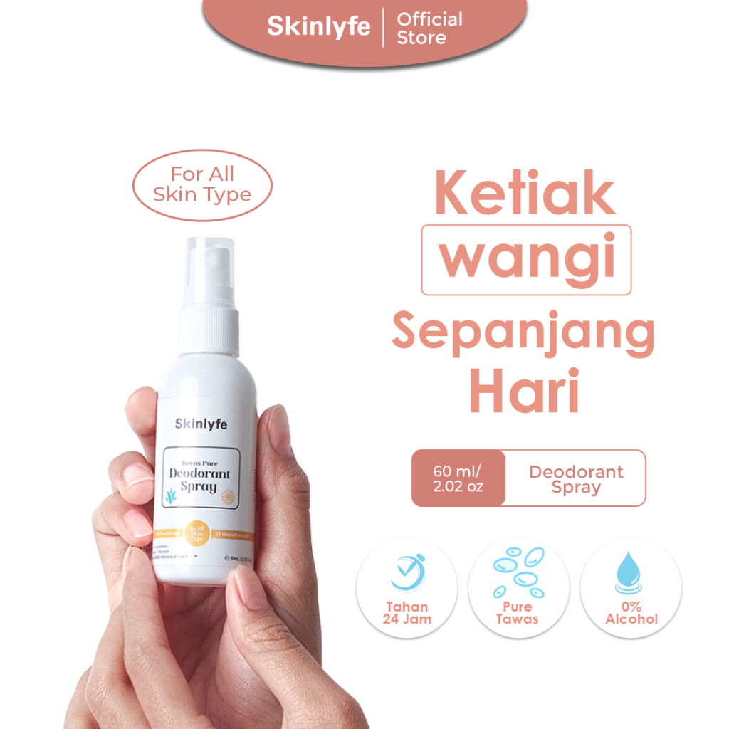 Skinlyfe - Penghilang Bau Ketiak Deodorant Tawas Penghilang Bau Badan Pemutih Ketiak Pencerah Ketiak