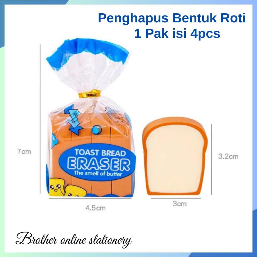 

BOS Penghapus Set Bentuk Roti/Eraser/Setip Bentuk Lucu/Penghapus Makanan
