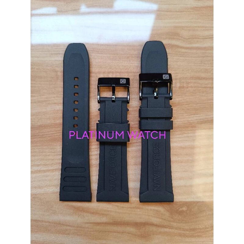 Tali jam NAVIFORCE ORIGINAL Strap Jam NAVIFORCE Tali Jam NAVIFORCE Tali Jam Tangan Strap Rubber 24mm