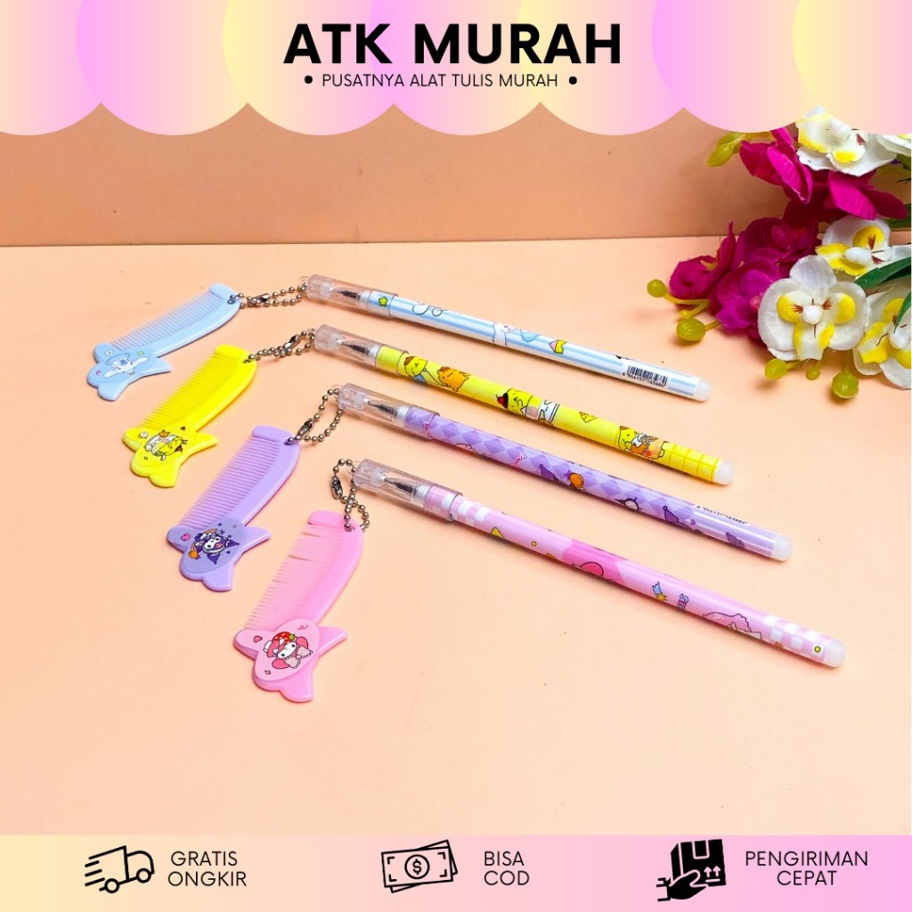 

PULPEN GANTUNGAN SISIR SANRIO PULPEN LUCU ALAT TULIS SEKOLAH UNIK MURAH TERJANGKAU COD