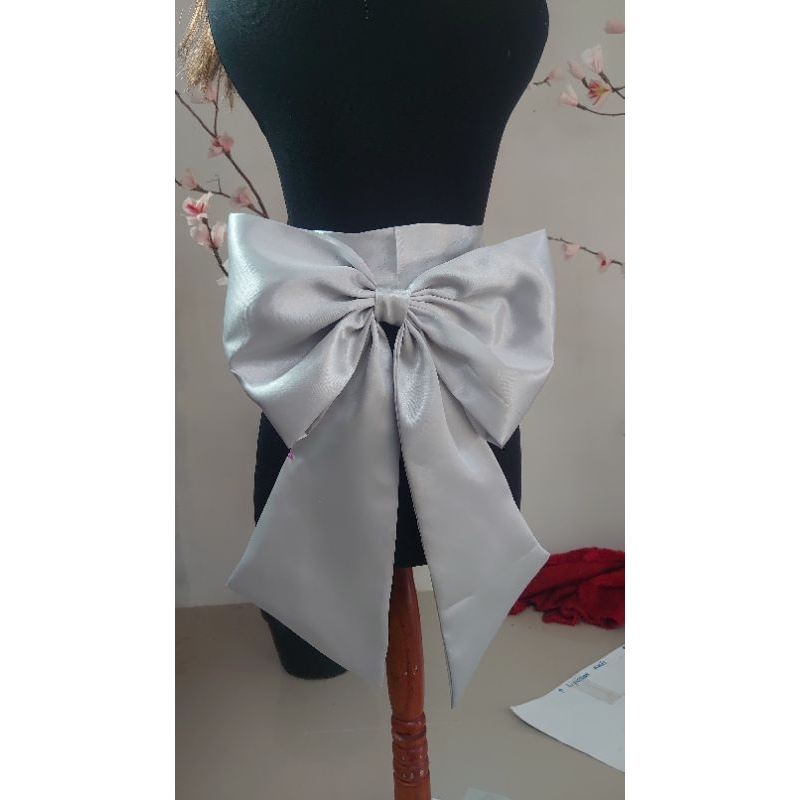 custom order sabuk satin plus pita lepasan