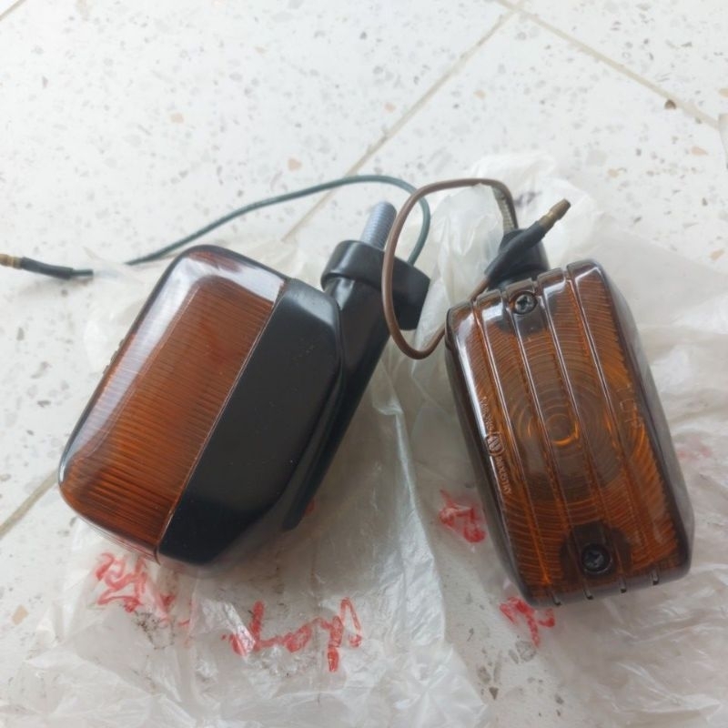 lampu sein sen riting depan yamaha champ set kanan kiri original