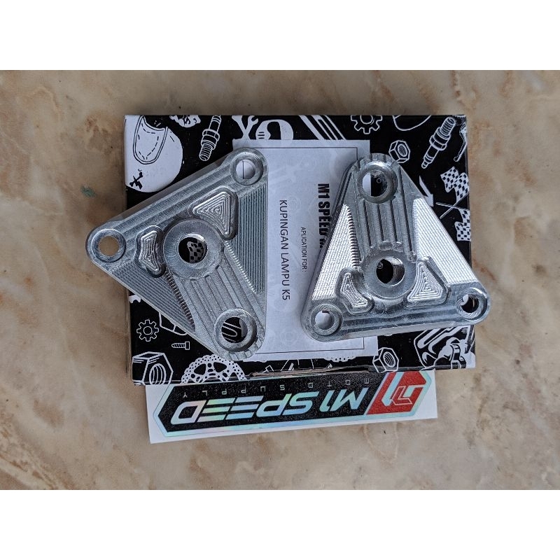 KUPINGAN LAMPU CNC K5 M1SPEED PNP YL CD CB125 BREAKET KUPINGAN BILED M1 SPEED