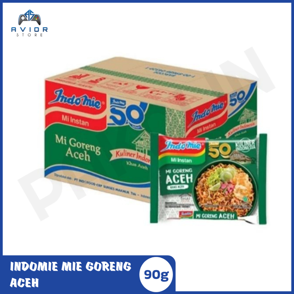 

INDOMIE MIE GORENG ACEH 90 GRAM 1 DUS