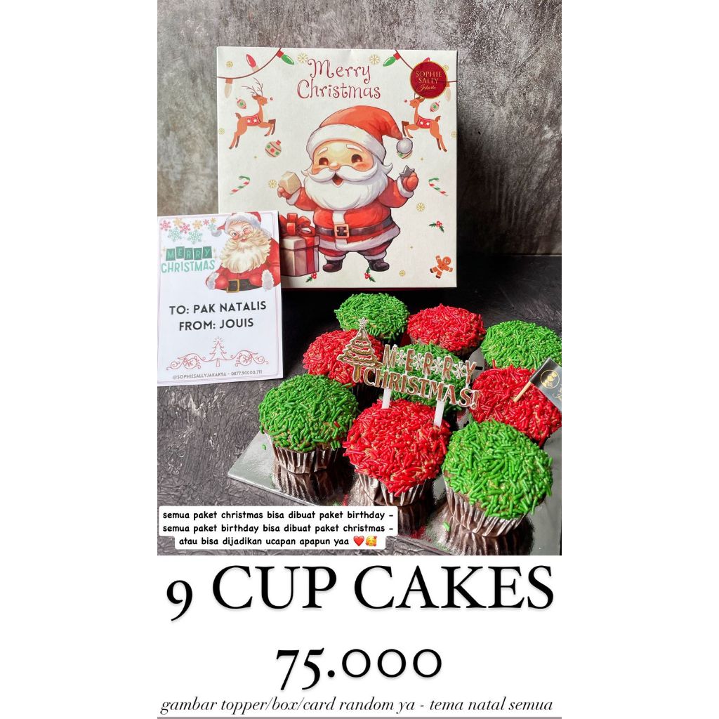 

Cup Cakes Hampers Natal / Christmas Edition - READY