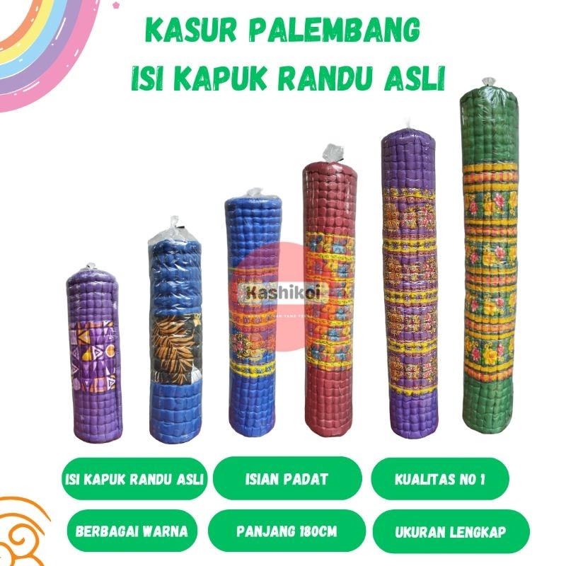 KASUR LANTAI PALEMBANG ISI KAPUK RANDU ASLI 100% ORIGINAL - TEBAL & EMPUK - ANTI ALERGI - GRATIS ONG