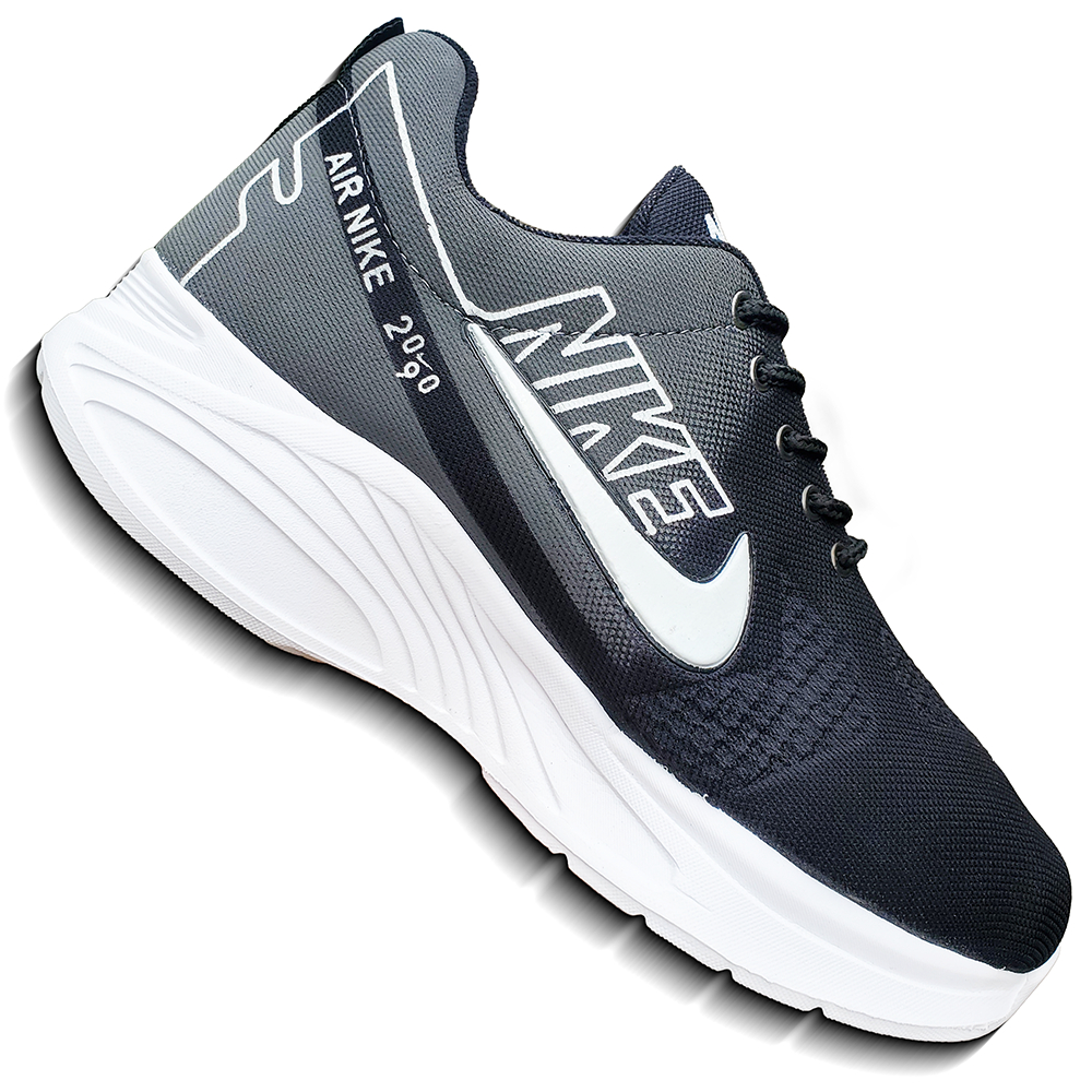 Sepatu Pria Big Size Sepatu Jumbo Sepatu Sporty Pria Sepatu Running Jumbo 44 45 46 47 48 Abu Hitam