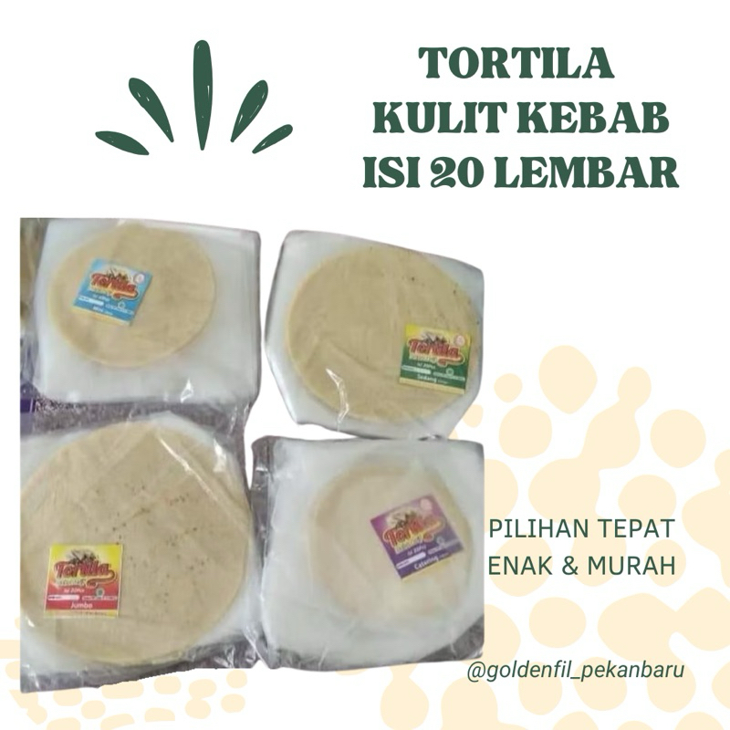 

TORTILA KULIT KEBAB isi 20 lembar