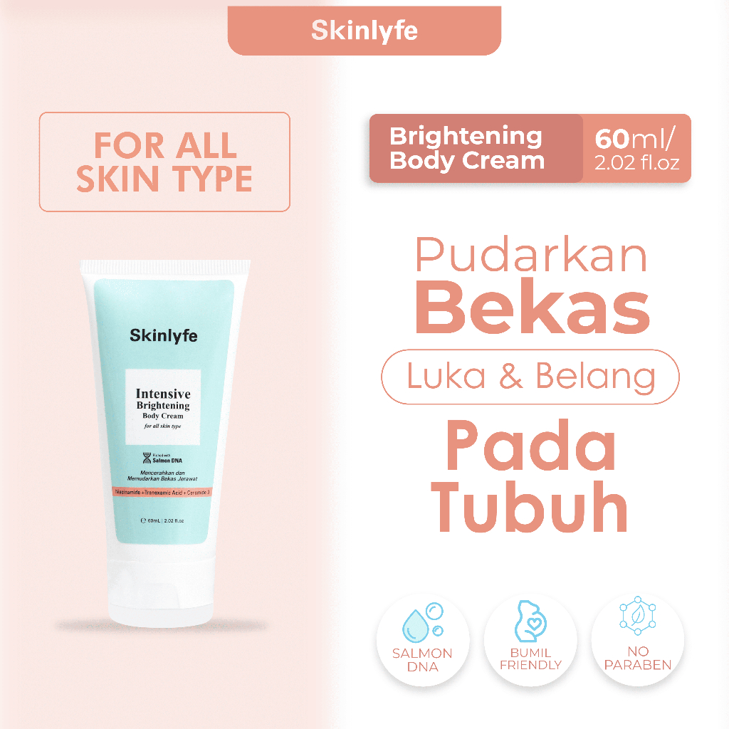 Skinlyfe - Cream Penghilang Bekas Luka Koreng Obat Bekas Luka Eksim Cacar Penghilang Strechmark BPOM