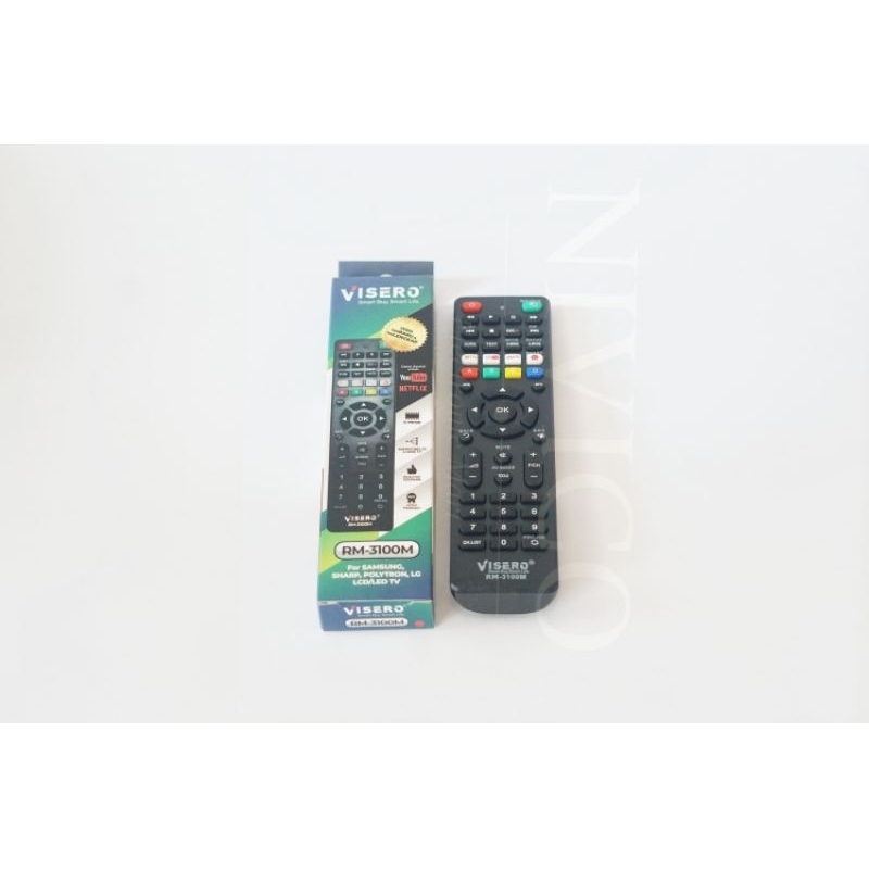 REMOT TV MULTI SAMSUNG, SHARP, POLYTRON, LG LED LCD VISERO RM-3100M