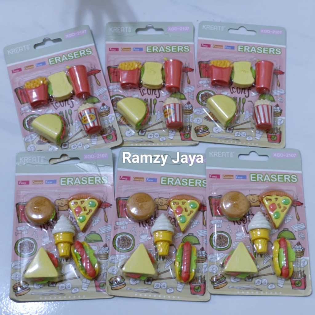 

Penghapus lucu makanan kue/STIP KUE/hapusan fancy/hapusan set/stip