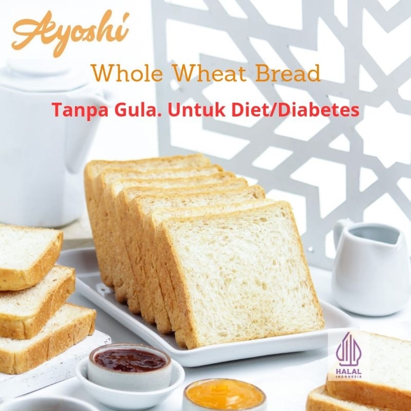 

Roti VEGAN Gandum Or Vegan Bread / Shokupan Super Full Diet Ayoshi