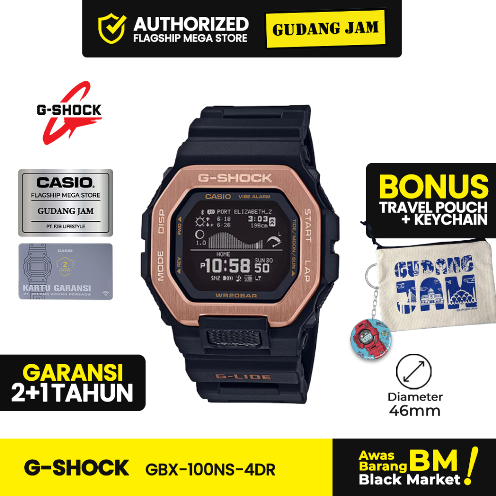 Jam Tangan G-Shock GBX-100NS-4DR GBX-100NS GBX-100 GBX100NS GBX 100NS