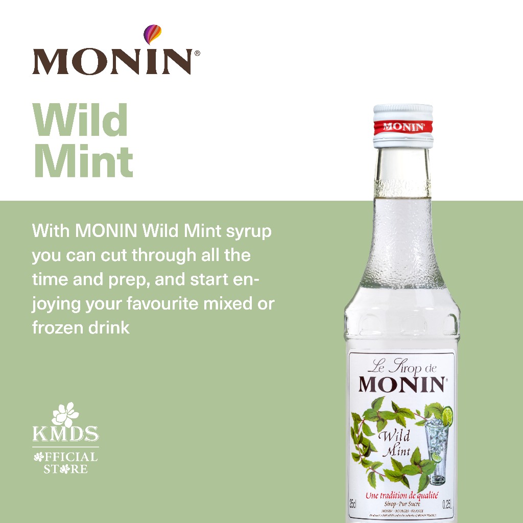 

MONIN Wild Mint syrup 25 CL 250 ML