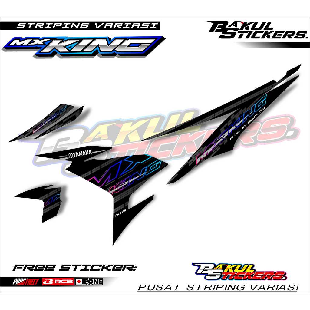 STRIPING VARIASI YAMAHA MX KING / STICKER LIST VARIASI MOTOR YAMAHA MX KING