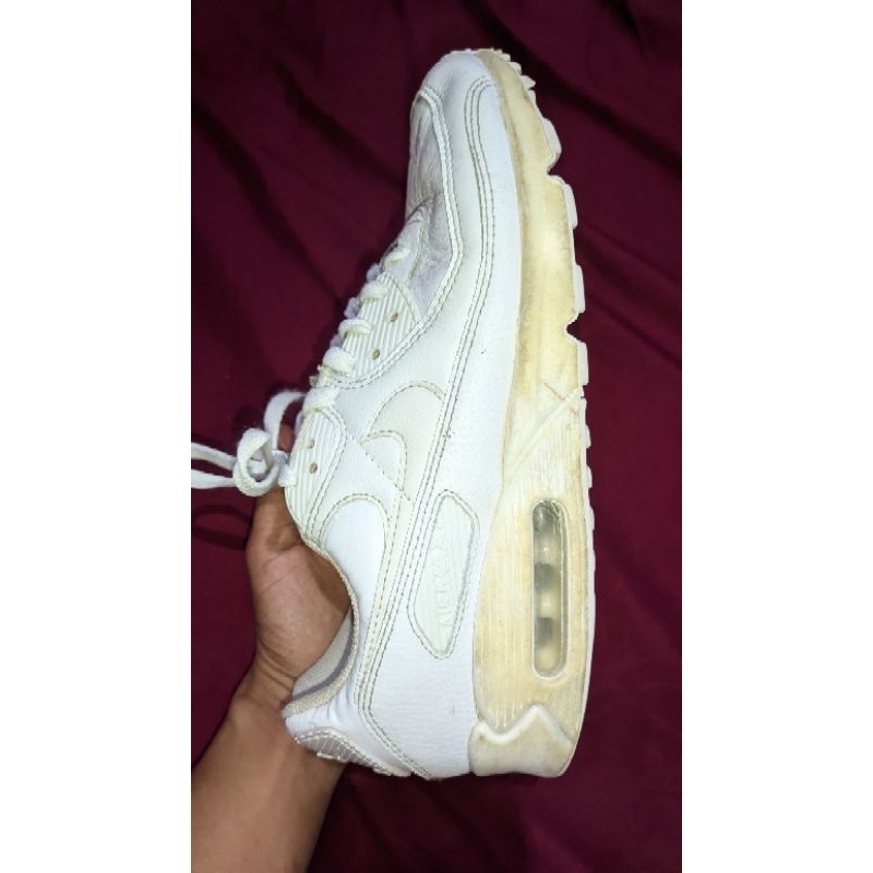 Nike air max 90 essential triple white second original