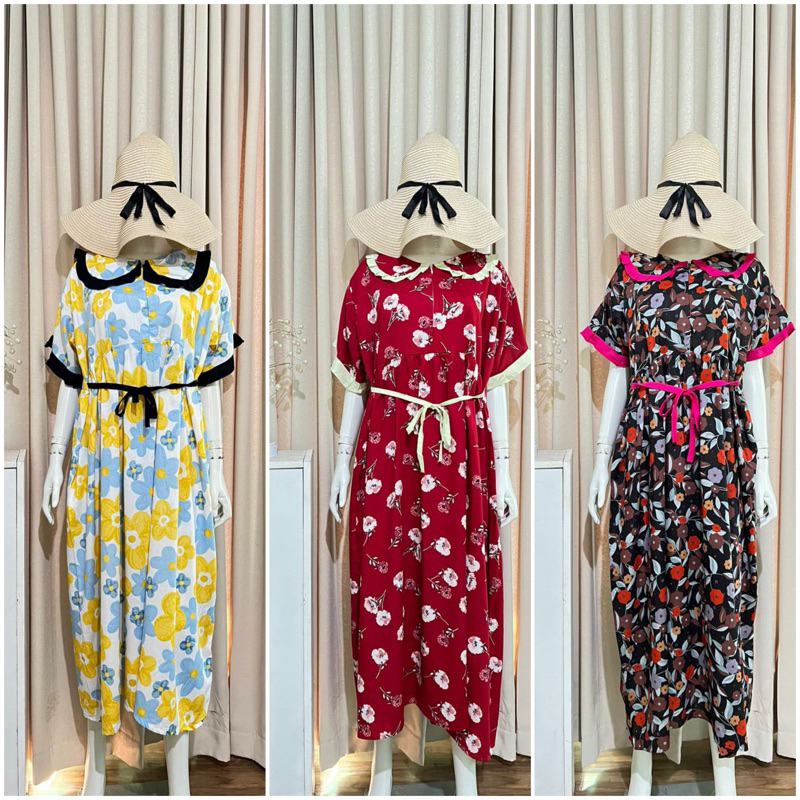 Daster rumahan cantik Celine dress motif bunga