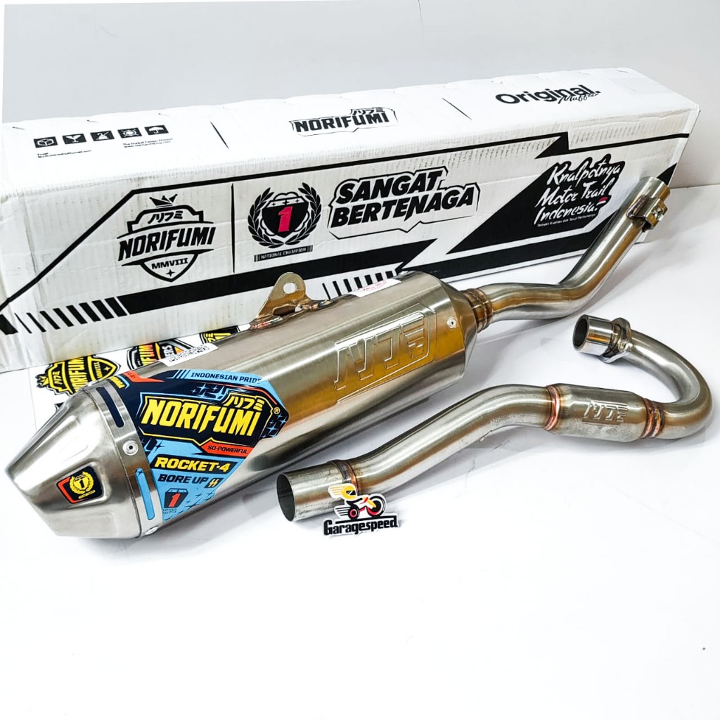 KNALPOT NORIFUMI ROCKET 4 SS BORE UP CRF 150 ORIGINAL