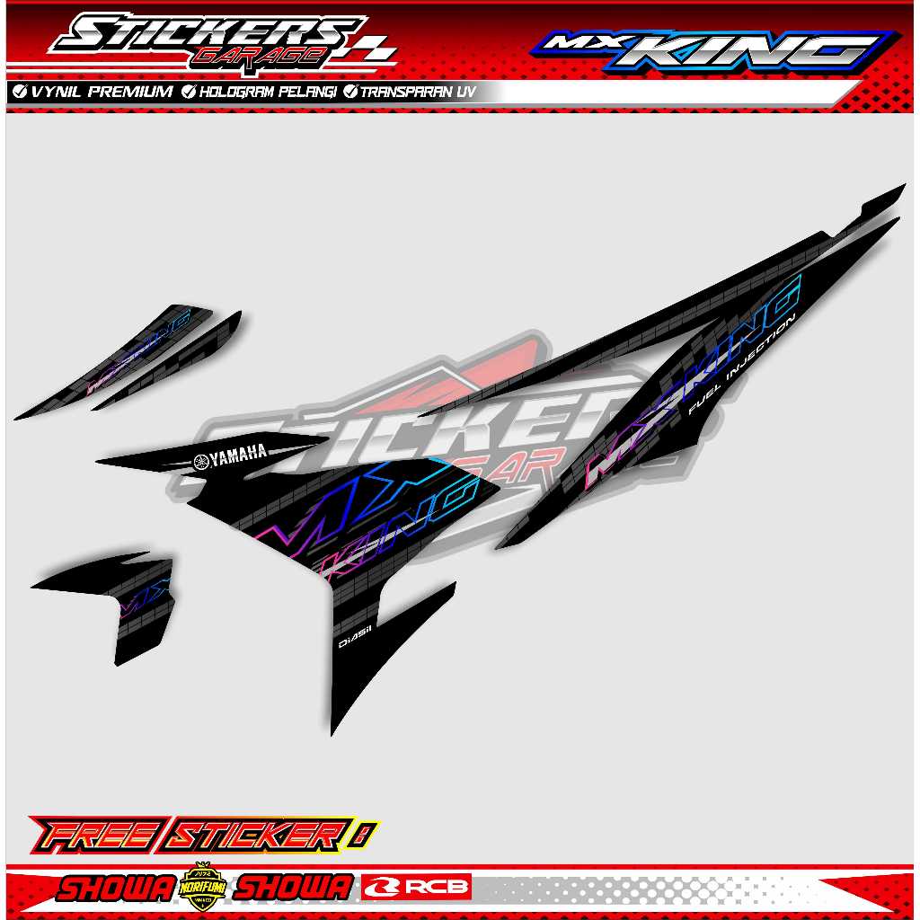 STRIPING VARIASI YAMAHA MX KING / STICKER LIST VARIASI MOTOR YAMAHA MX KING
