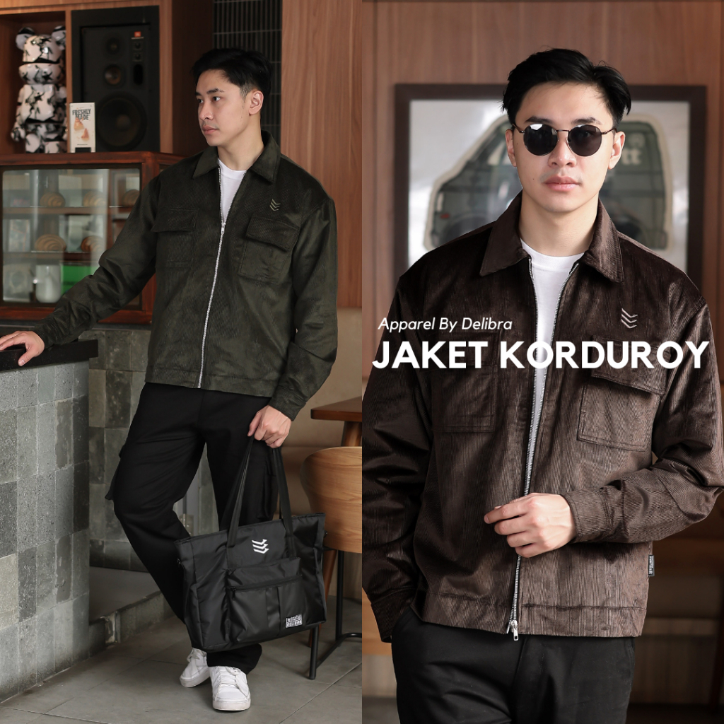 Junkiepromise X Delibra Jaket Pria Korduroy