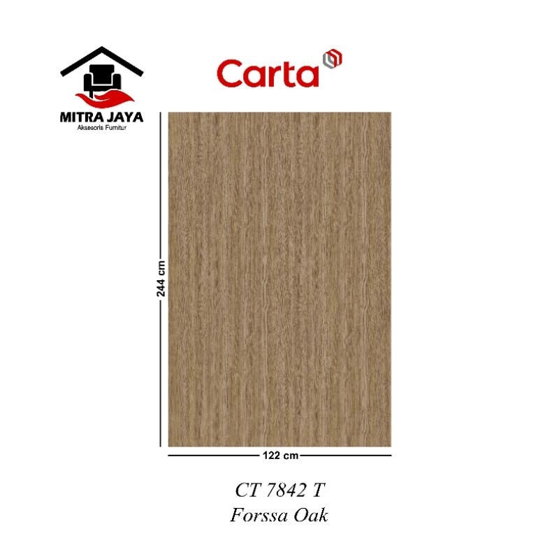 HPL Carta CT 7842 T Carta HPL Forssa Oak CT7842T CARTA Hpl Pelapis Kayu Tipe Ct7842t Forssa Oak