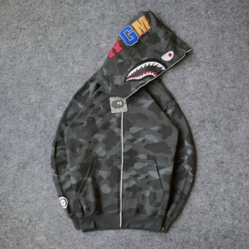 HOODIE ZIPPER BAPE ABU TUA CAMO HYPE HIGH QUALITY CASUAL HYPE FASHION PRIA