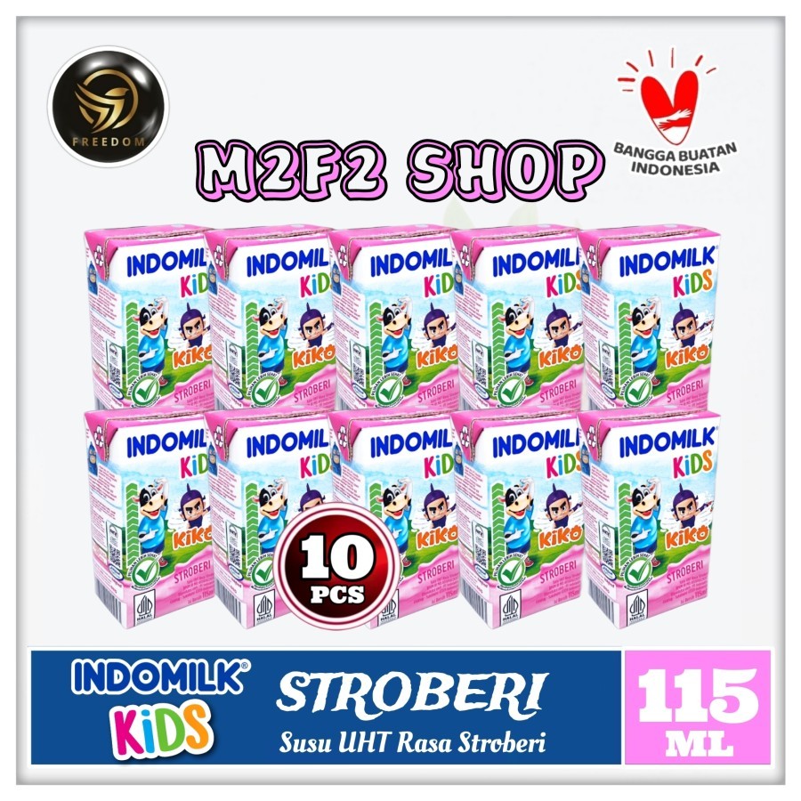 

Susu Indomilk Kids Kotak UHT Rasa Stroberi | Strawberry - 115 ml (Kemasan 10 Pcs)