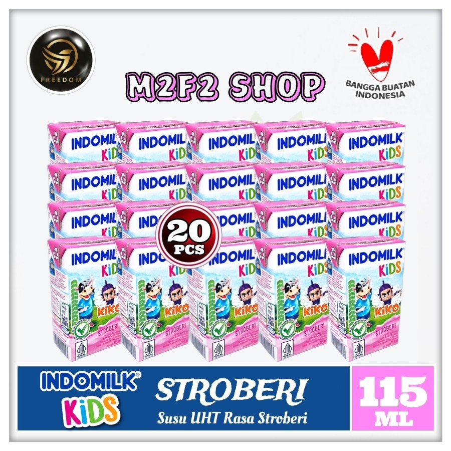 

Susu Indomilk Kids Kotak UHT Rasa Stroberi | Strawberry - 115 ml (Kemasan 20 Pcs)