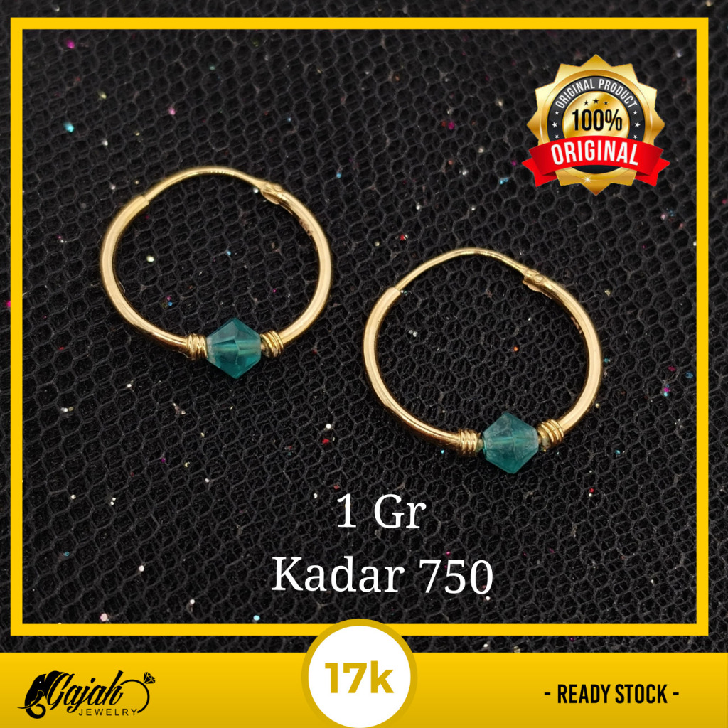 Anting Emas 17K - Toko Emas Gajah Online - 1  Gr - 6778
