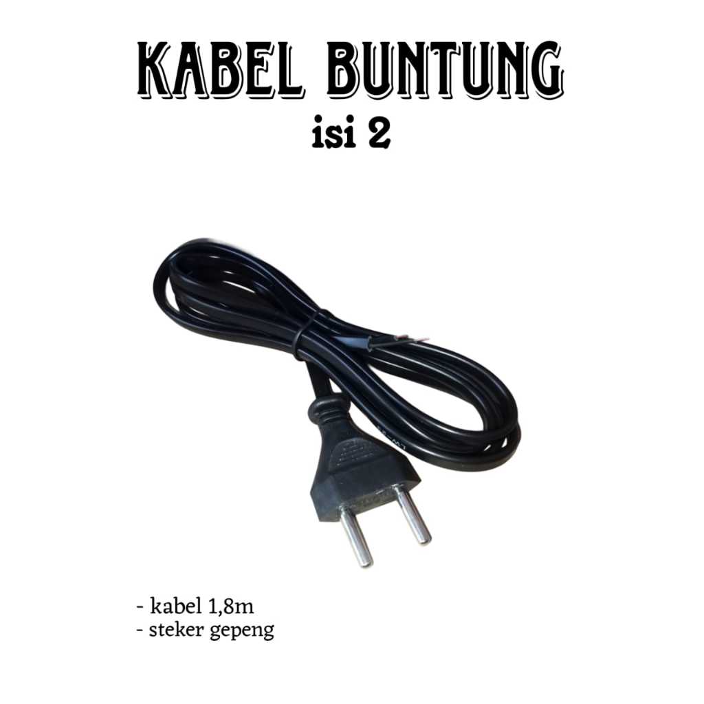 KABEL AC BUNTUNG ISI 2 BIASA