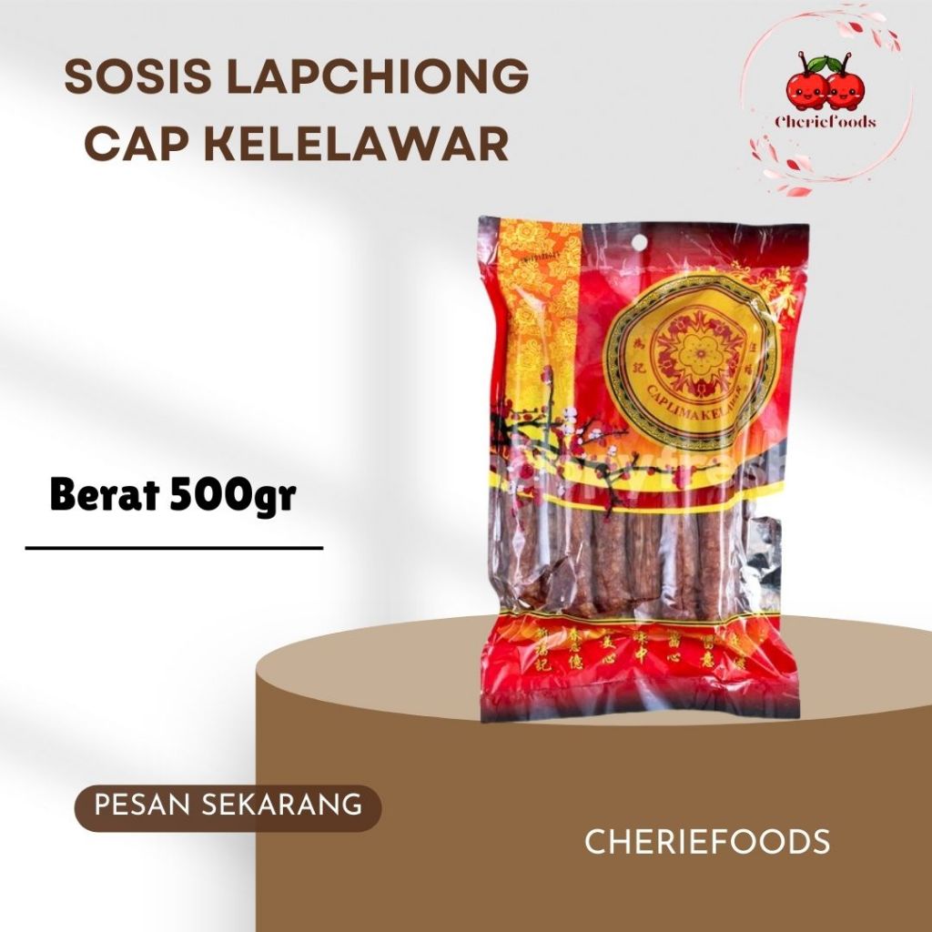 

Sosis Babi Lapciong 500Gram - KHUSUS GRAB / GOJEK