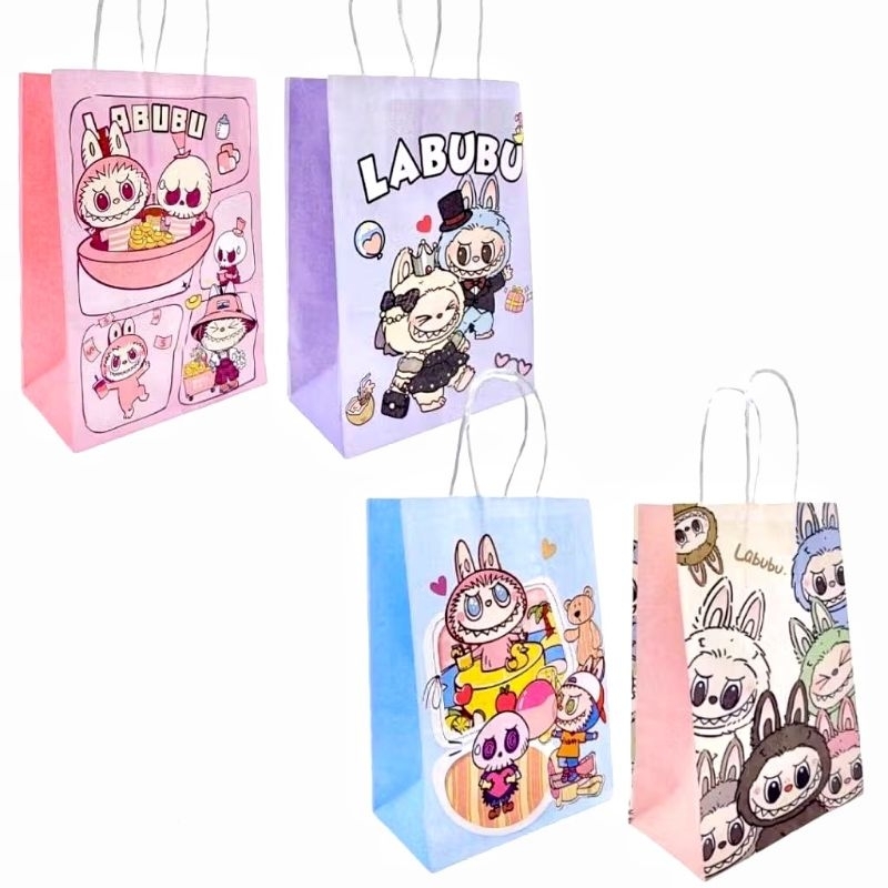 

Paper Bag Fancy Labubu Tas Kado / Goodie Bag / Kantong Kertas Karakter Unik