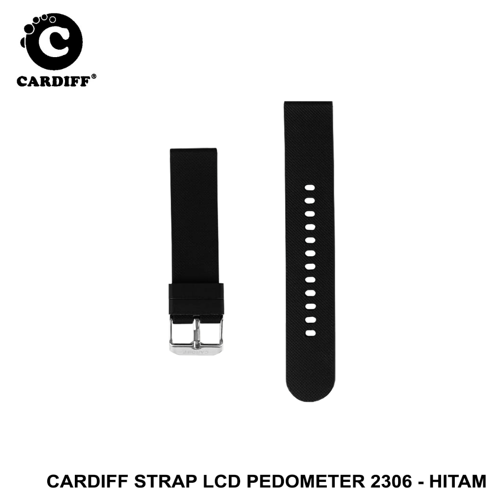 CARDIFF Tali Jam Tangan Karet Pedometer 2306 | Aksesoris
