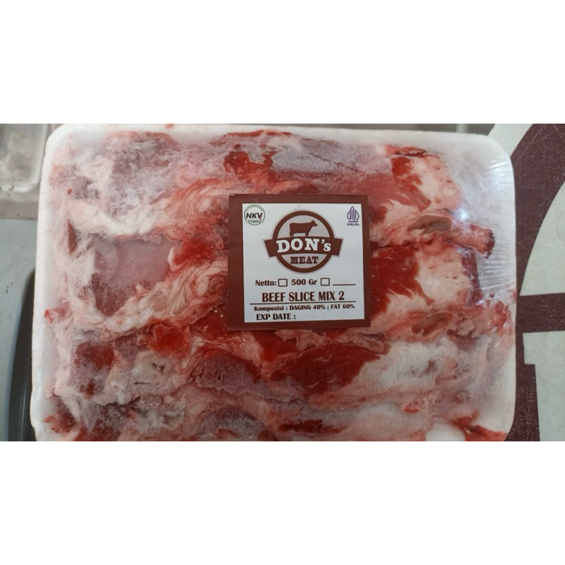 

Daging Slice Don’s Mix 2 500gram halal