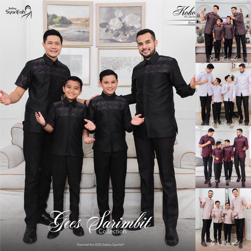 Sarimbit Gees Eid Series Koko Ayah Anak Cowok Pria by Gallery Syarifah