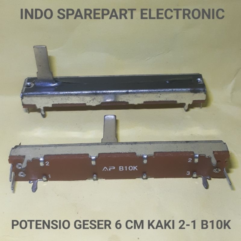 potensio geser 6 cm kaki 2-1 B10K