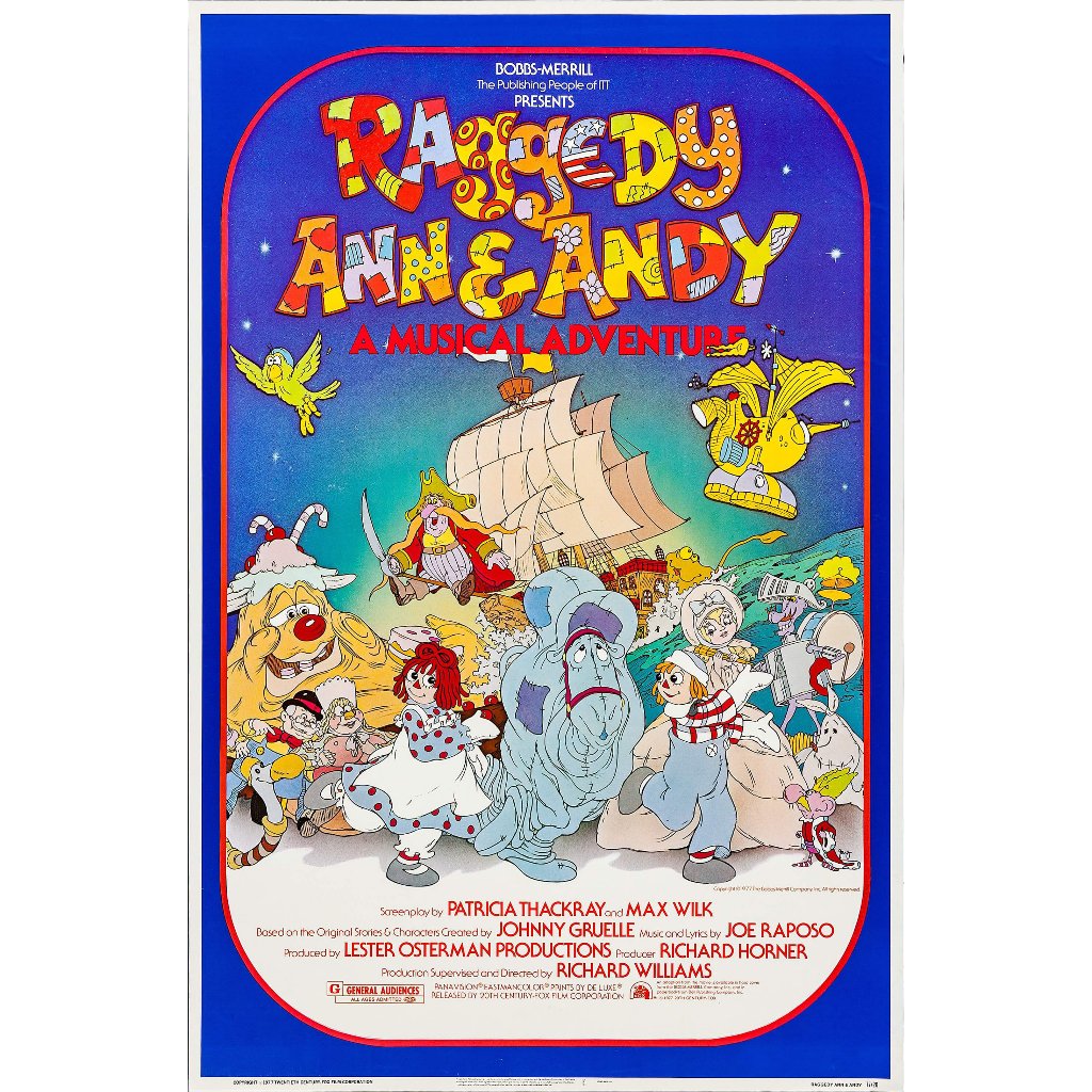 Film Dvd Raggedy Ann & Andy A musical Adventure 1977 High Quality Teks Indonesia