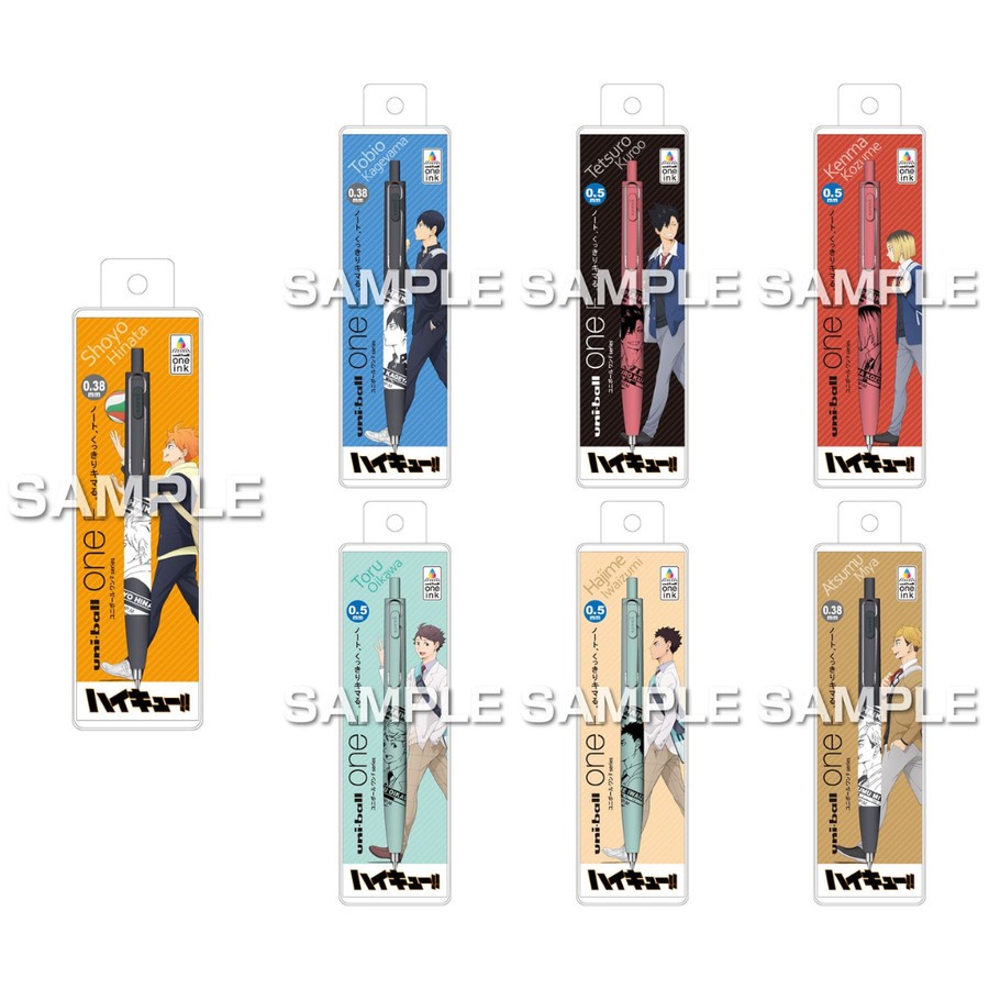 

Uni UniBall One Feel Haikyu!! Shoyo Hinata Gel Ink Pen 0.38mm 0.5mm Gel Pen Anime Limited Edition