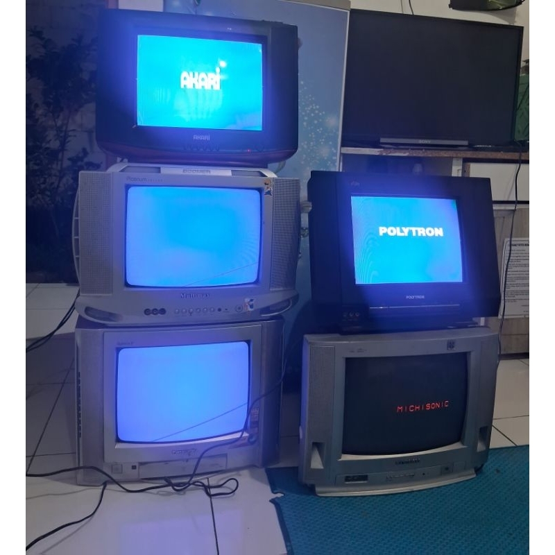 TV TABUNG 14 INCI SUDAH FREE STB