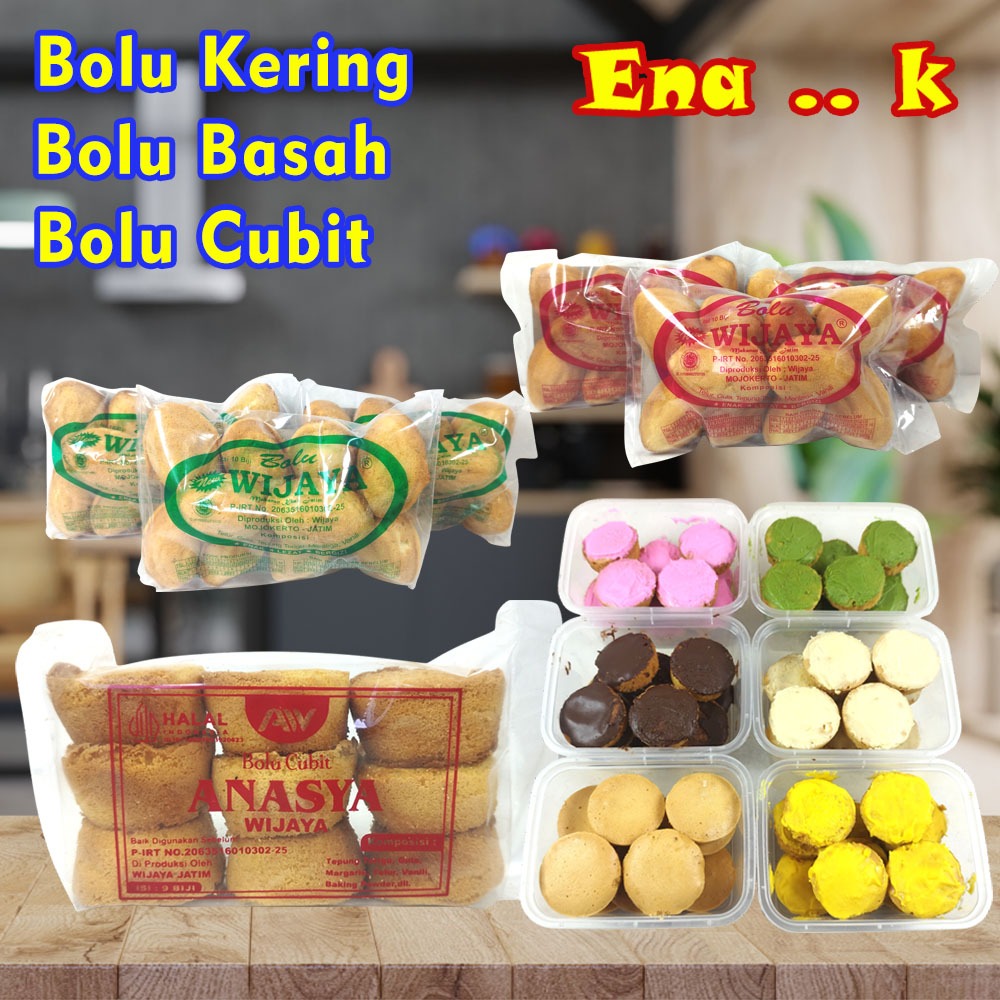 

Roti bolu wijaya enaak basah dan kering 1 bUNGKUS ISI 10 BOLU Varian Rasa