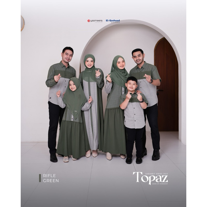 YASMEERA - Sarimbit Topaz RifleGreen / SARIMBIT YASMEERA X EL-RASHEED 2025 // Couple Keluarga