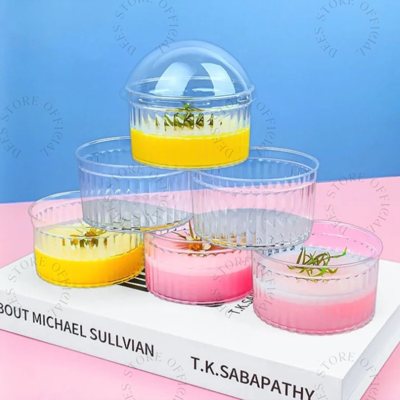 Jelly Cup Puding CH 25 Bulat + Tutup