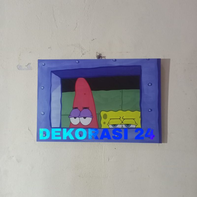 Hiasan Dinding Poster jendela spongebob 09