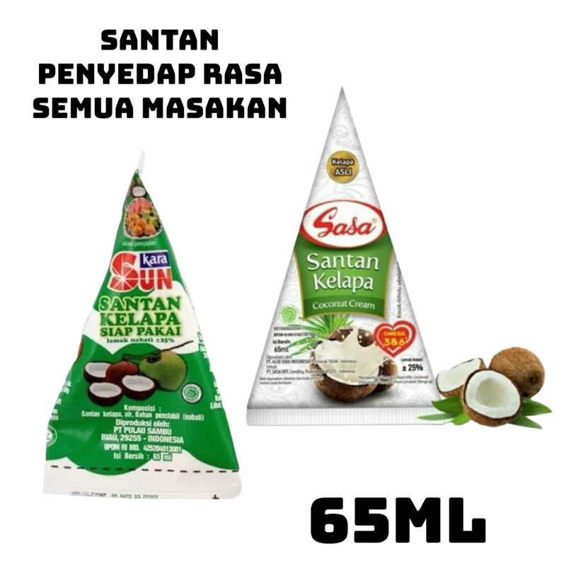 

santan kelapa 65ml penyedap masakan