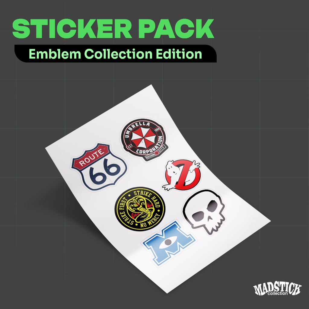 

STICKER PACK EMBLEM COLLECTION / STICKER LOGO / STICKER BADGE / STICKER AESTHETIC / STIKER HP